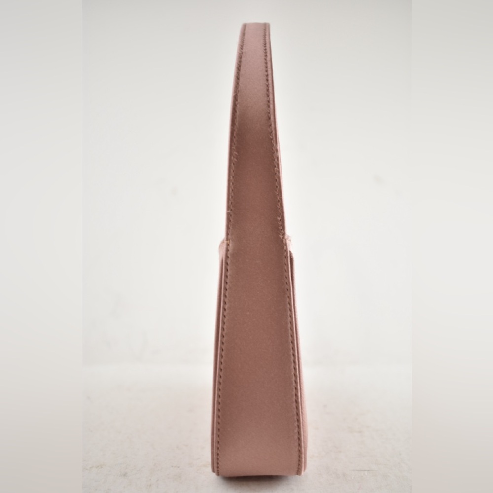 Saint Laurent Mini Le 5 A 7 Hobo Dragee Pink Satin Gold YSL Logo Top Handle Bag - Picture 12 of 16